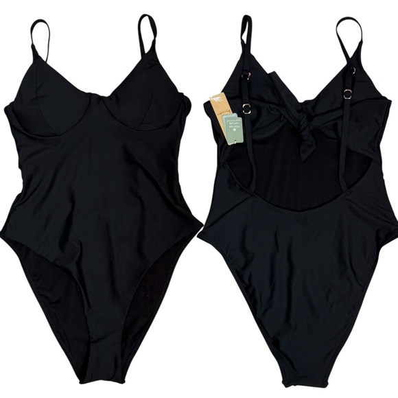 Swim Systems Jane One Piece Womens Swimsuit Black Size Medium - Picture 6 of 9